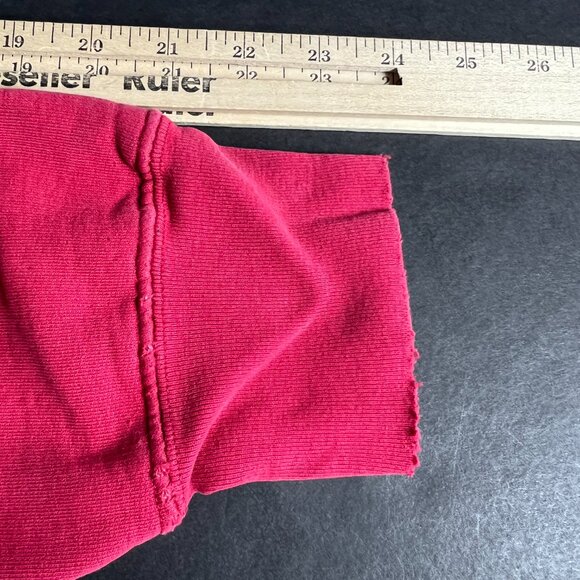 Y2K Steve Barry Indiana Hoosiers Sweatshirt Extra Large Red Distressed Crewneck - Picture 11 of 16